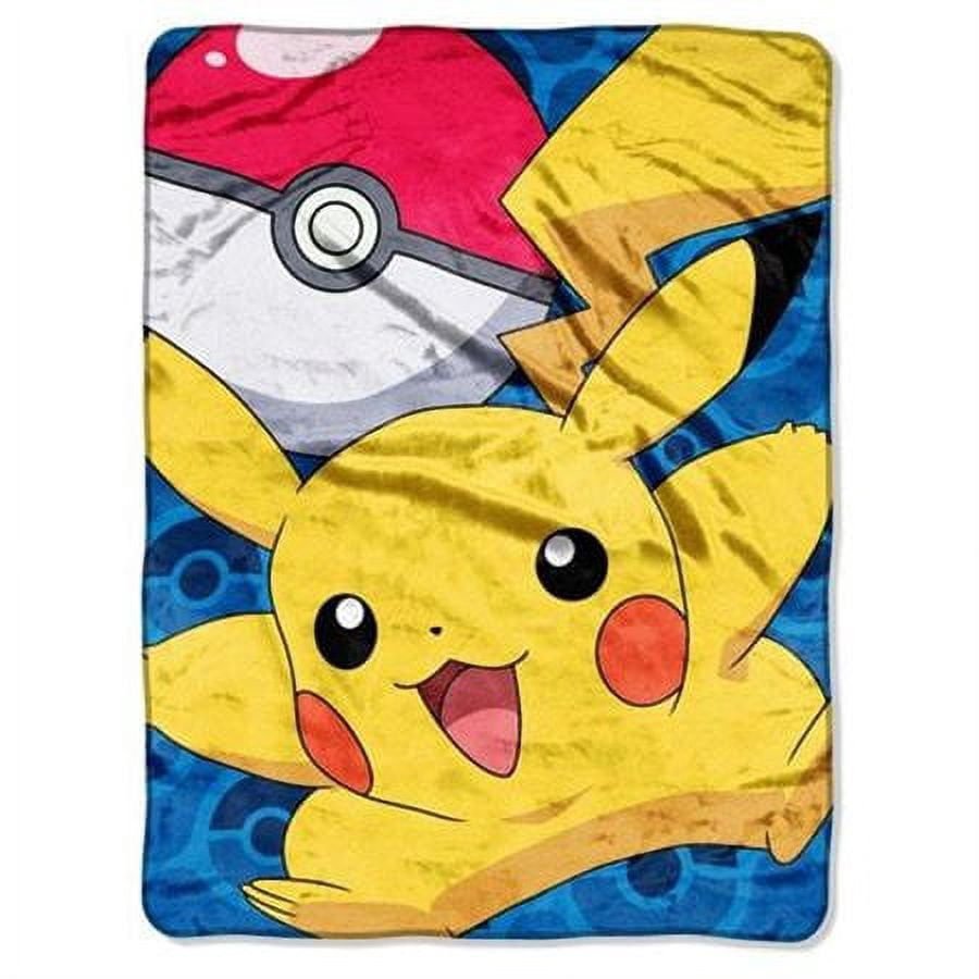 Couverture Pokémon Pikachu Micro Raschel - 116x152 Cm | Douce Et Chaud | Licensed Officielle