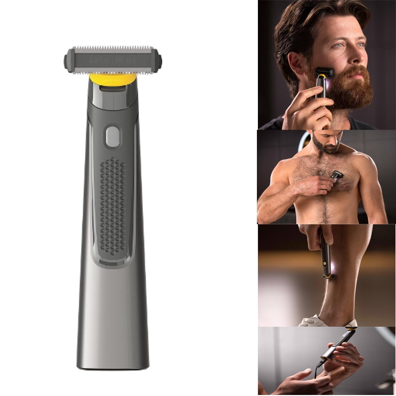 Micro Face Razor Micro Razor with Touch Solo Titanium Rechargeable Beard Full Body Hair ...