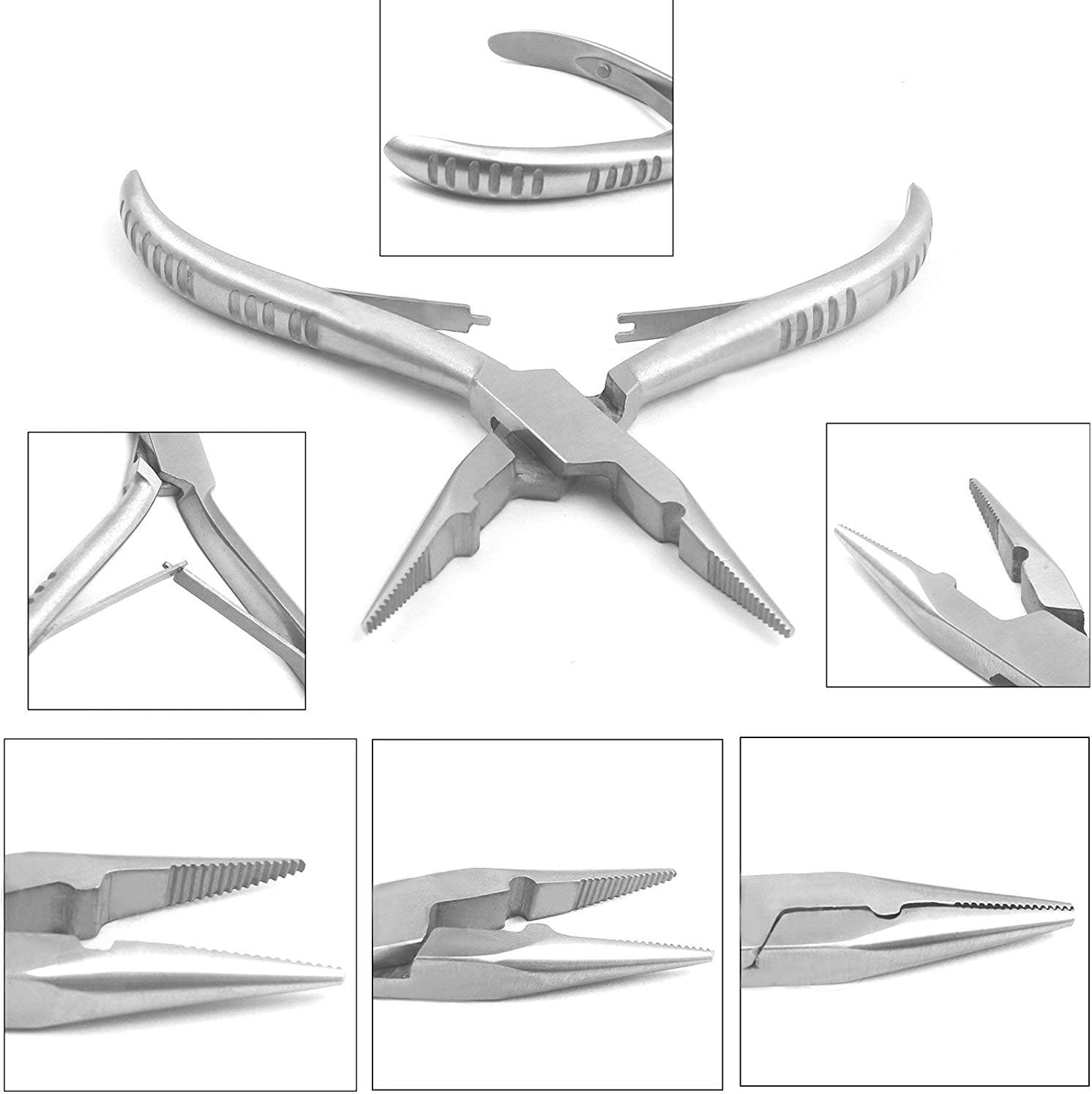 Micro Ring 'Hair Extension & Beading Tool Kit Plier Double Leaf Spring/Hair Extension Removal