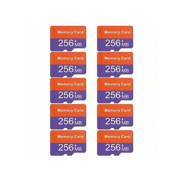 Micro SD Card, 10-Pack High Speed 256MB, SD Adapter, Memory Card for Tablet Camera Phone