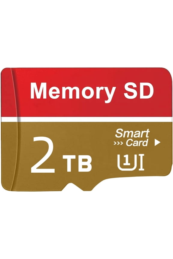 2PC New Memory Card 2TBX2 Universal Memory Micro SD Card, Suitable For Most Mobile Phones, Cameras, And Other Devices,Bluewith Adapter (MB-MC64HA)
