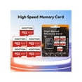 thumbnail image 1 of Micro SD Card 256MB 5-Pack, High-Speed TF Memory Card for Smartphones and DVRs, SD Card Mini with Adapter Included, Durable Bulk Data Storage, 1 of 7