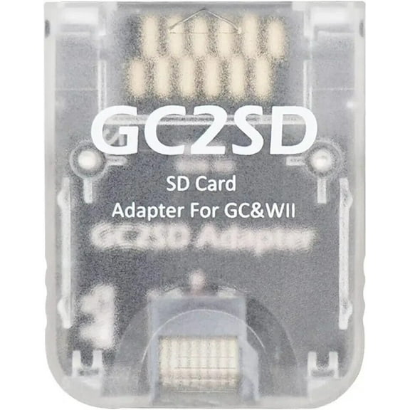 Micro SD Card Adapter for Gamecube Wii Console CLEAR GC2SD TF Card Reader