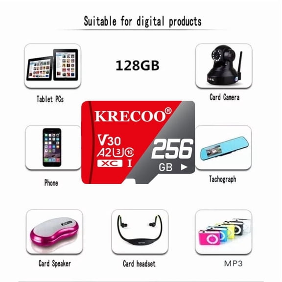 Micro SD Card Memory 256GB Lot Extreme Ultra High Speed Class 10 TF Card