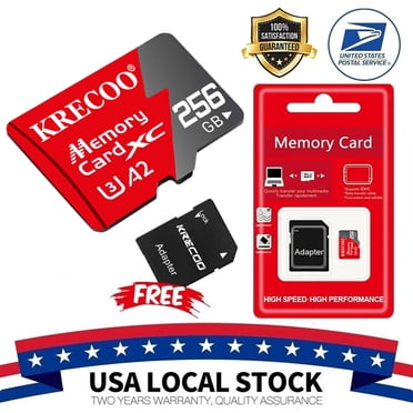 Kootion Micro SD Card 64GB 128GB 256GB – Class 10, 85MB/s Read, 30MB/s Write – Lot Options With Adapter