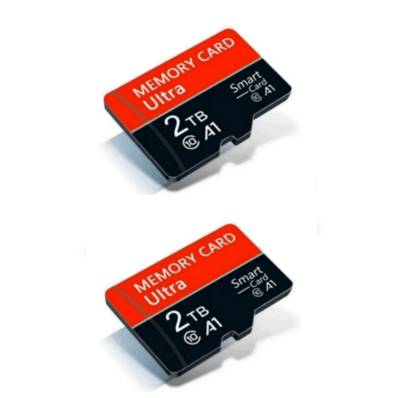 Micro SD Card Memory TF Card 2t, UHS-I, C10, U3, V30, 4K, Large Capacity Full HD Memory Card Suitable For Smartphones, Cameras, Computers, Gaming And Other Android Devices 2-pack