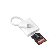 Micro SD Card Reader Adapter Accessories for iPhone Camera Memory TF Lightning Compact Flash Photo Viewer Compatible for 13 12 11 Pro Max X XS XR 8 7 6plus for iPad Air Mini 2021 2020 2019 for Apple