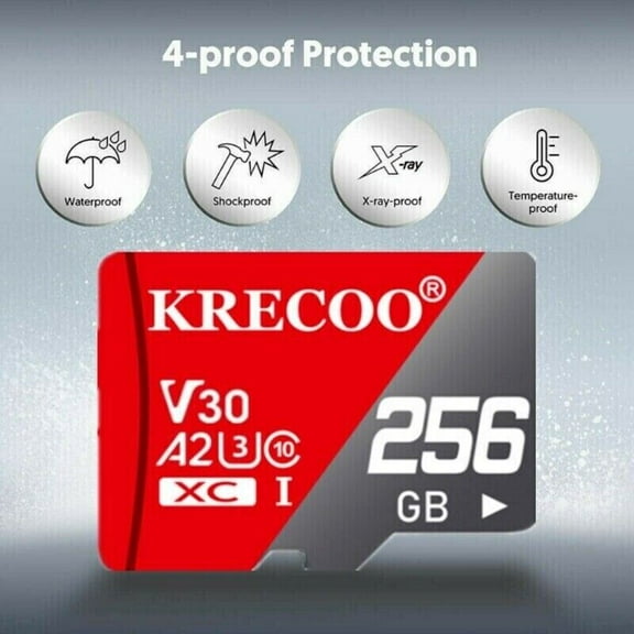 Micro SD Card Ultra Memory 256GB TF for Phone Tablet Dash Security Camera
