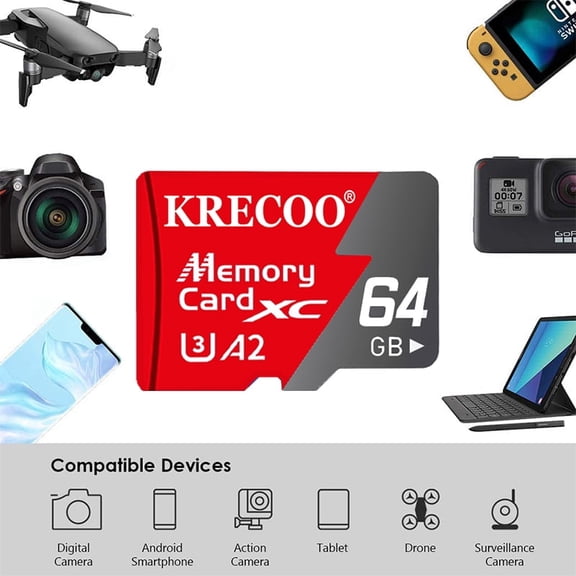 Micro SD Flash Memory Card 64GB 128GB 256GB Class 10 SDHC SDXC TF C10