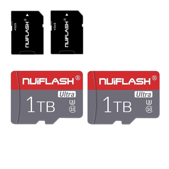 Micro SD Memory Cards 1024 Micro SD Card HIGH Speed 1T Memory Card Class 10 Mini SD Card for Game Console,Smartphones TF Card for GOPRO,Tablet 2-pack