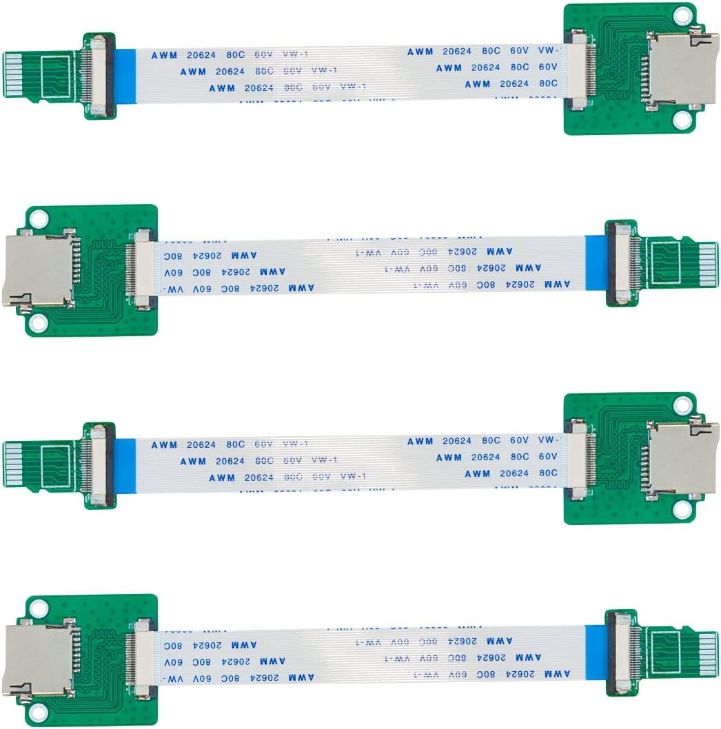 Micro SD to Micro SD Card Male to Female Flexible Extender, 15cm/5.9in