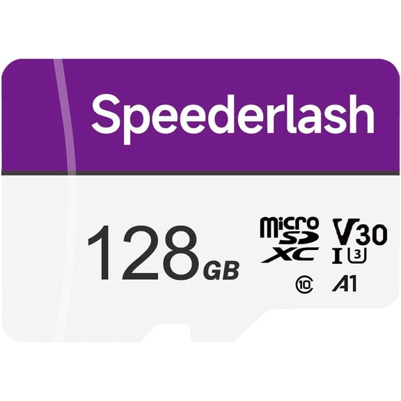 Micro SDXC Memory Card 128GB- Camera Plus TF Card with Adapter, U3, V30, Up to 90MB/s Read Speed, 4K UHD&5K Video Support, A1 Rated, Waterproof, for Security Camera, Dashcam
