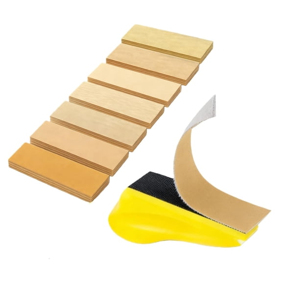 Micro Sander Kit with 70 Pcs Sanding Paper, 3.5 x 1 Inch Mini Hand Sanding Block Wet Dry Detail Sandpaper Sheets Finger Sander for Crafts Woodworking Metal Polishing 80/120/150/180/220/240/400 Grit