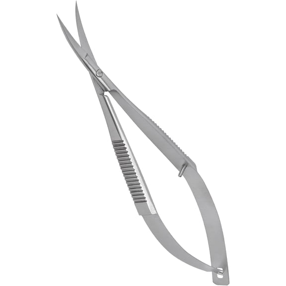 Micro Scissors 4.5" Curved Stainless Steel Embroidery Scissors Extra Sharp Applique Scissor Stitch Cutting for Eyebrow Trimming scissor for Grooming Sewing Arts & Craft Spring scissor.