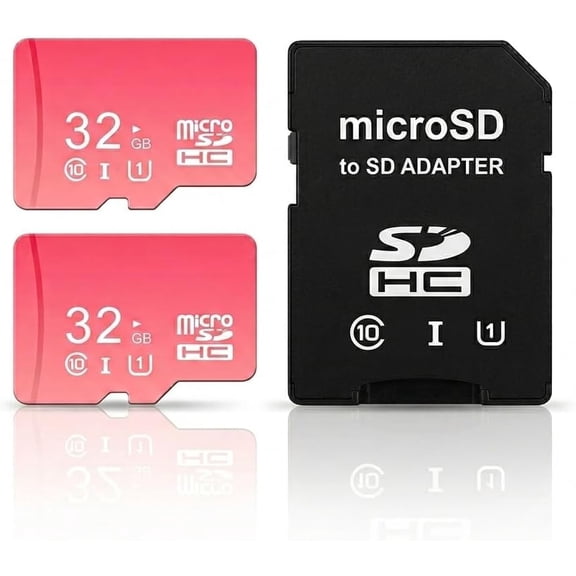 Micro Sd Card 32gb Class 10 Includes Adapter (2PACK)