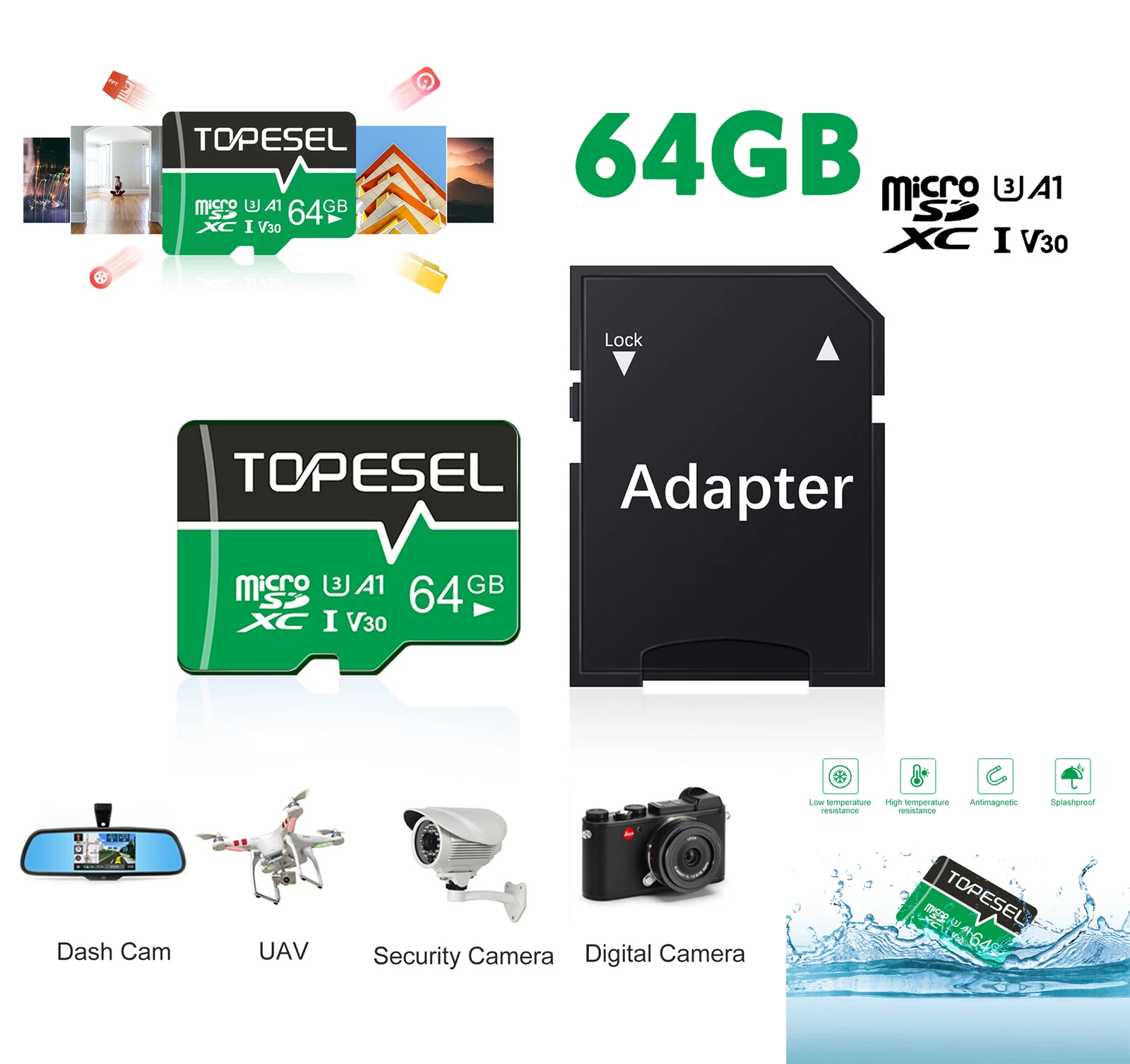 Micro Sd Card 64Gb Class 10 Sdxc Sdhc Memory Card Tf Card For Phone Camera