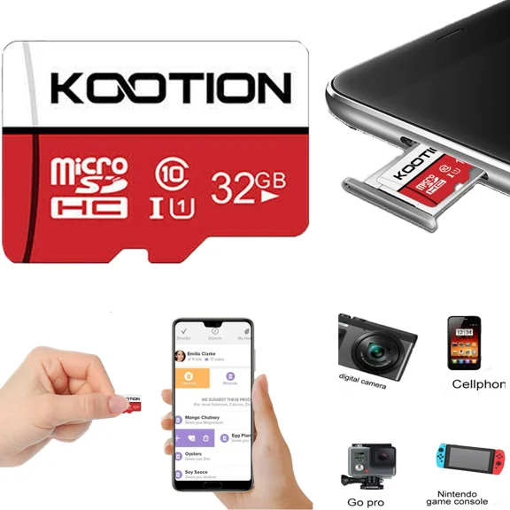 Micro Sd Tf Card Sdhc Memory Card Class 10 Uhs-I For Cameras Phone 32Gb