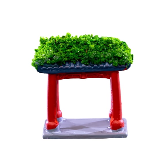 Micro Set Japanese Garden Bridge Pavilion Rockery Suitable For Zen Garden Decoration