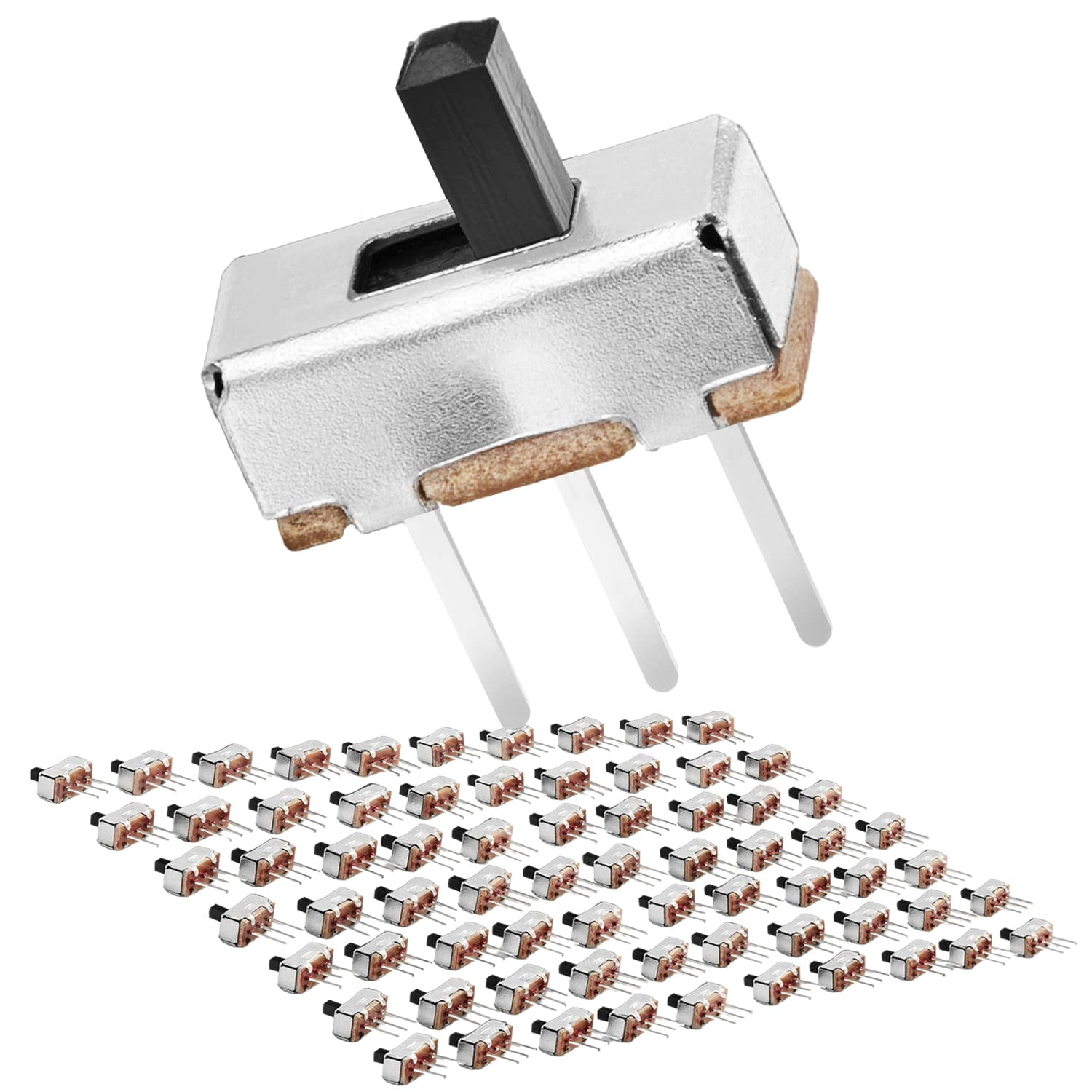 Microslide Rheostat Switch Micro Slide Switch 1p2t 2 Position 70pcs 3mm Toggle Vertical Slide ...