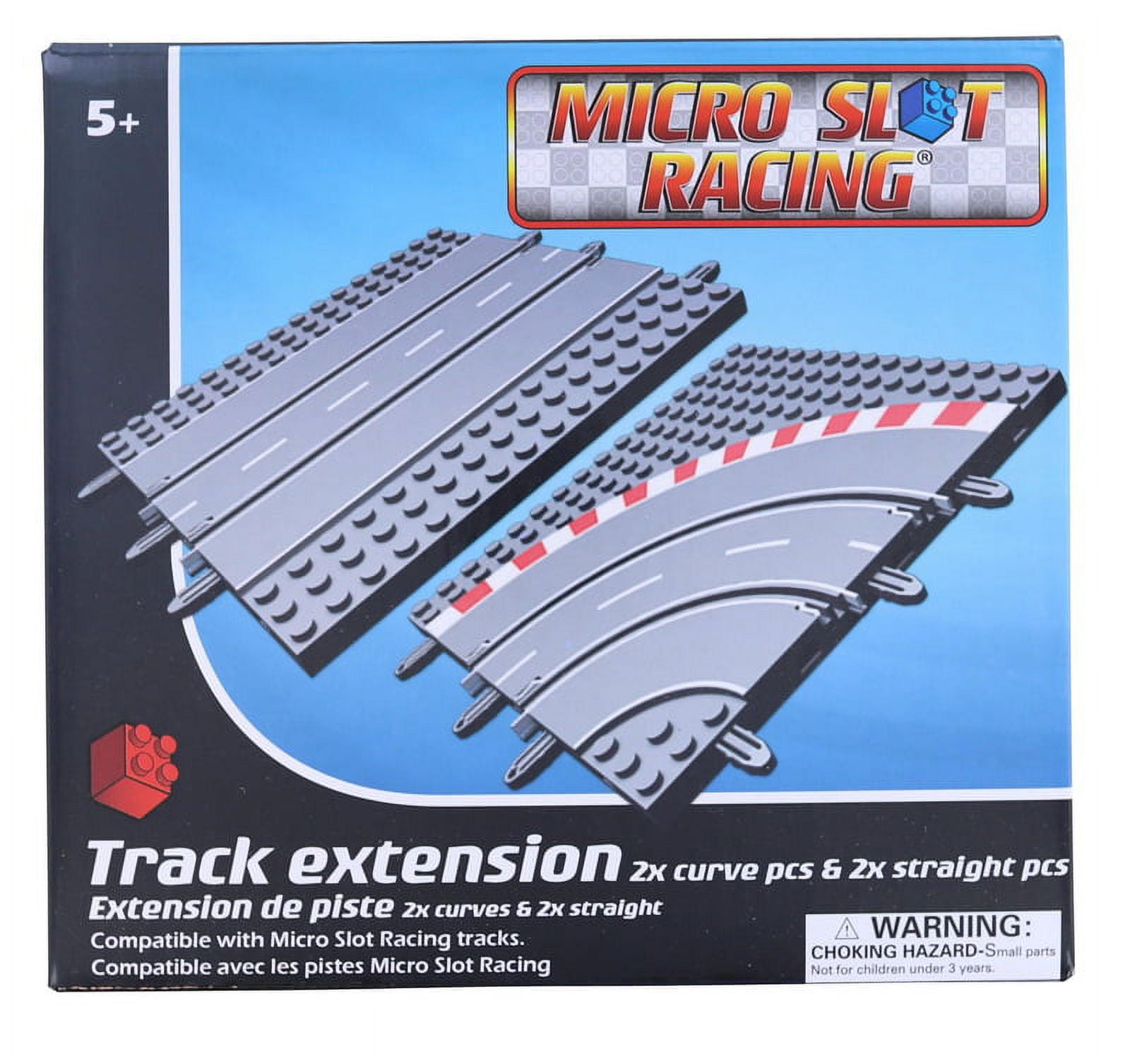 Micro Slot Racing 4Piece Track Extension 2 Curve 2 Straight