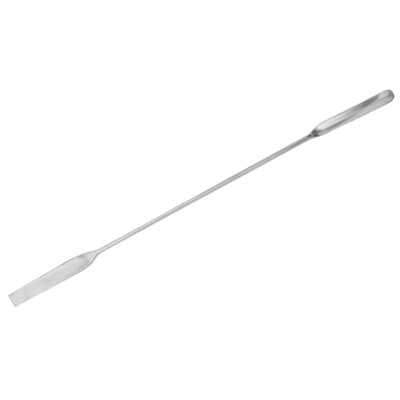 Micro Spatula Spoon, 5.9" - Stainless Steel, Polished - One 0.2" Flat End, One 0.2" Scoop End - Eisco Labs