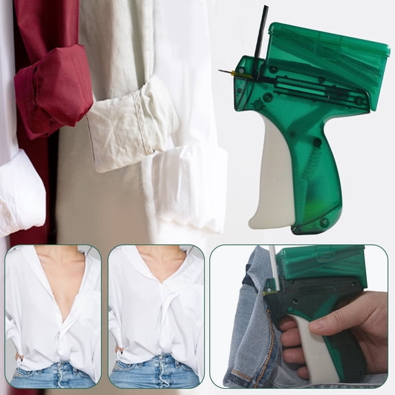Micro Stitch Mini Handheld Stitch Gun with 1500 Fasteners, Portable Fabric Mending Tool