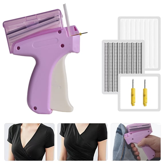 Micro Stitch Quick Clothing Fixer W/ Upgraded Storage Box, The Original Micro Gun For Quick Clothing Fixes, Tagging, Sewing, And Quilting Includes Tool, 1*Needle, And 1500 Micro-Fastenersthe Easies