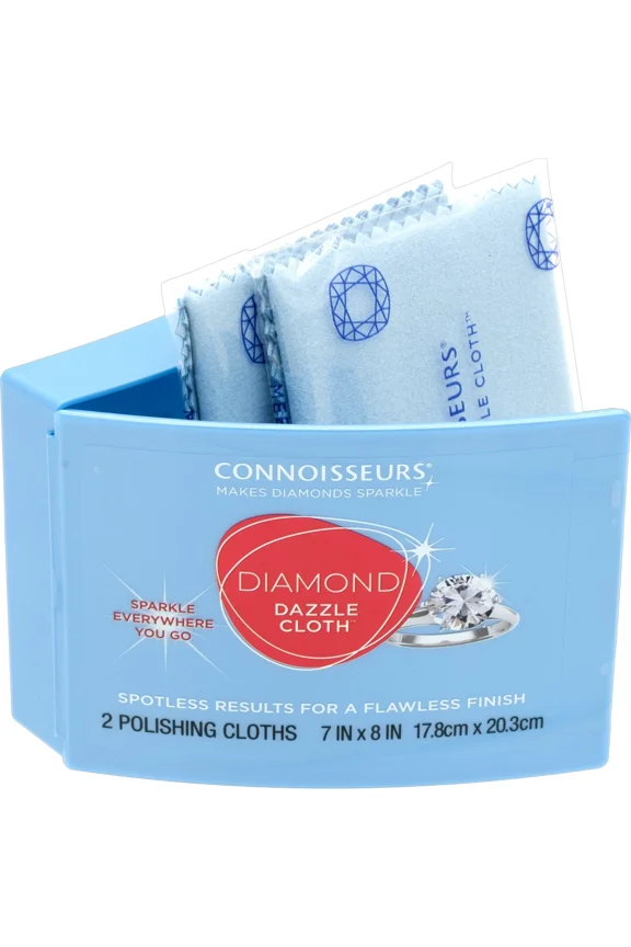 Micro-Suede Dazzle Cloth For Diamonds, Precious Stones And Settings 2 Pack