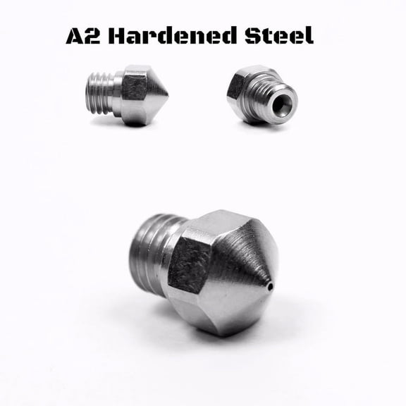 Micro Swiss MK10 All-Metal Hotend Plated A2 Hardened Steel Nozzle - 0.5mm