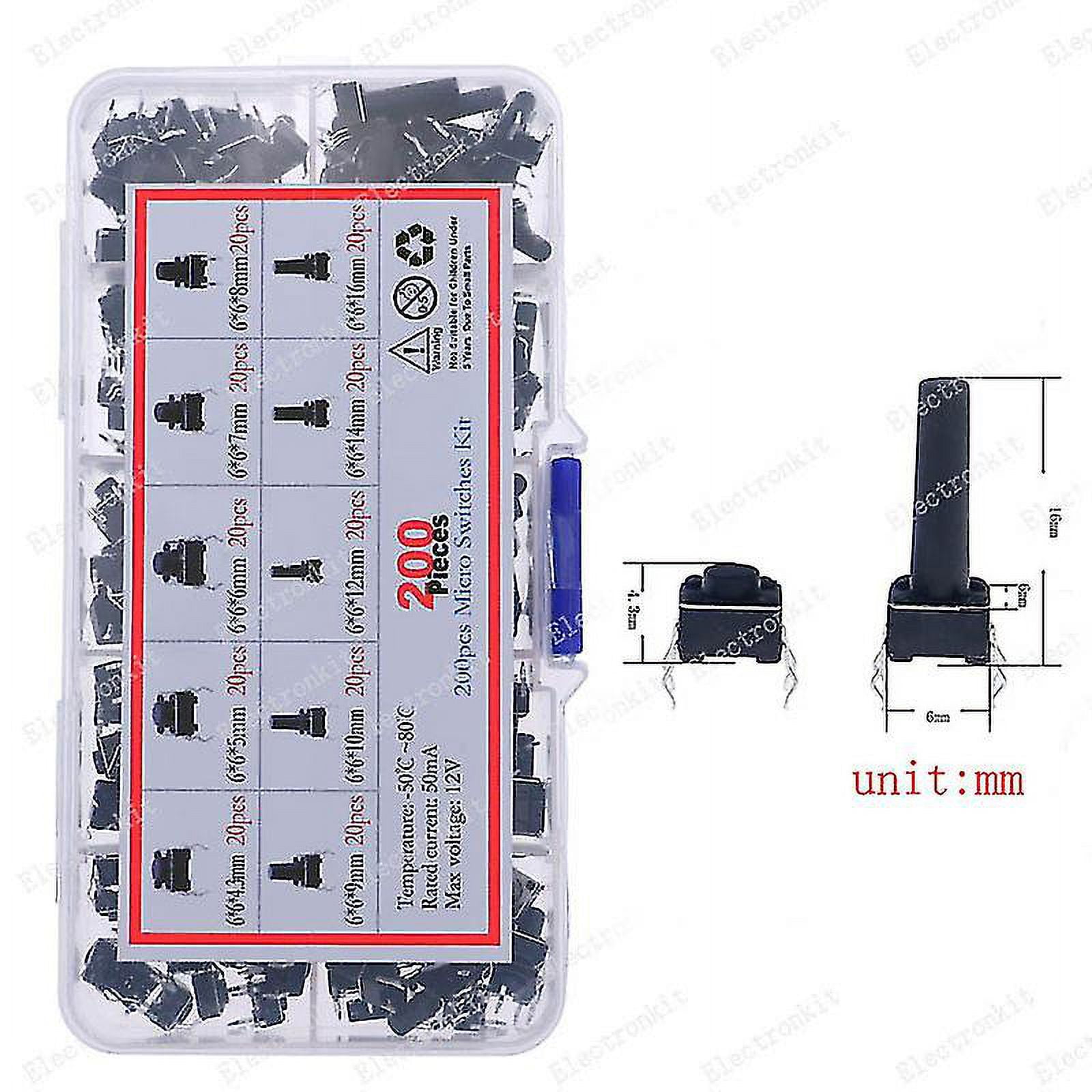 Micro Switch Assorted Push Button Tact Switches Reset Mini Leaf Switch