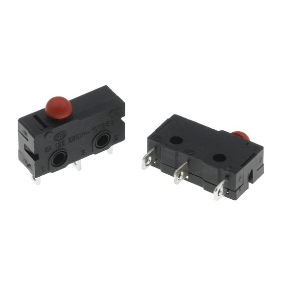 Micro Switch Copper Contact 5A 125/250V Mini Limit Switch No Nc 2/3Pin Roller Arc Rod Quick Button Switch