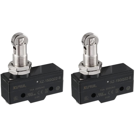 Micro Switch SPDT Panel Mount Roller Plunger Lever Type XZ-15GQ22-B NO+NC