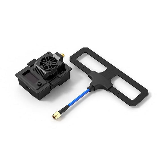 Micro-TX V2 Module for FPV Radio Transmitter Drone Quadcopter Enhanced Range Improved Signal Stability 915MHZ,1 x Micro-TX V2 Module 1 x Moxon Antenna V2,Black