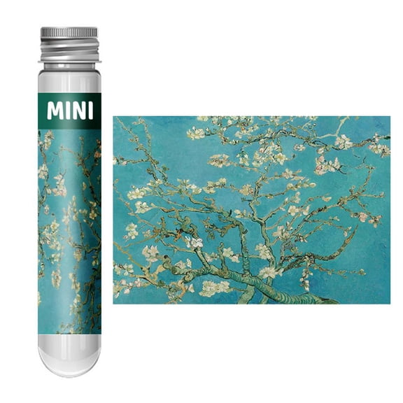 Micro Tiny Puzzles Van Gogh Art Travel Puzzles Compact Test Tube Packaging