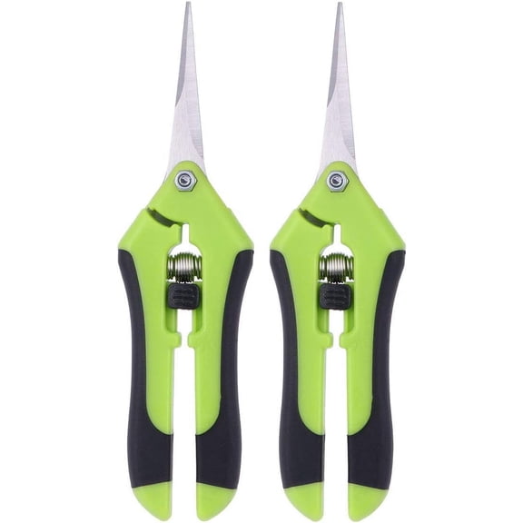 Ergonomic Pruners, Precision Spring-Action Design For Micro Tip Garden Shears That Make Gardening Effortless, Stainless Steel Hand Pruners With Non-Slip Grip Handle, Perfect For