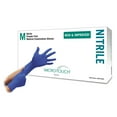 thumbnail image 1 of Micro-Touch Nitrile Disposable Nitrile Exam Glove Standard Cuff Length MEDIUM 6034302 2000 per Case, 1 of 3