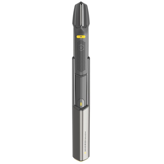 Micro Touch Titanium Trim PRO, Rechargeable Lighted Hair Cutting Tool and Body Groomer, Black