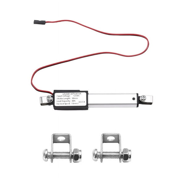 Micro-Type Linear Actuator,2In Stroke,60N/13.5lb,Speed 15mm/S Mini Electric Waterproof Actuator Motor LinearActuator 12V