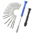 thumbnail image 1 of Micro-Type Pin Vise and Twist HandDrill Rottery Tool with 25Pc 0.5-3 mm Small Metal Manual Drill Bits for, 1 of 7