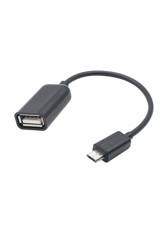 Micro USB 2.0 OTG Cable On The Go Adapter Male Micro USB to Female USB for Android Phones Tablets (Black)