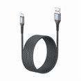 thumbnail image 1 of Micro USB Cable 10FT, 18W USB to Micro USB Cable Fast Charging USB 2.0 Data Transfer Nylon Braided for Samsung Galaxy S7 Edge S6, Power Bank, Android Phone, PS, 1 of 1