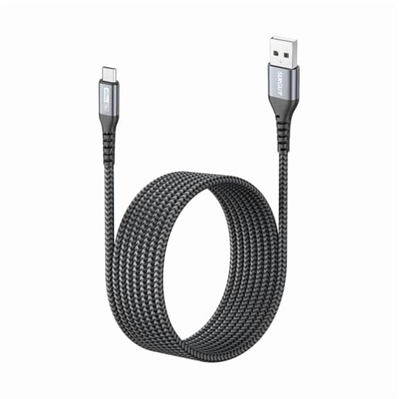 Micro USB Cable 10FT, 18W USB to Micro USB Cable Fast Charging USB 2.0 Data Transfer Nylon Braided for Samsung Galaxy S7 Edge S6, Power Bank, Android Phone, PS