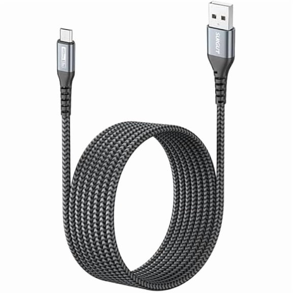 Micro USB Cable 10FT[3Pack], 18W USB to Micro USB Cable Fast Charging USB 2.0 Data Sync Nylon Braided for Samsung Galaxy S7 Edge S6, Power Bank, Android Phone, PS4