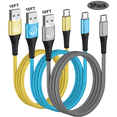 thumbnail image 1 of Micro USB Cable, 3Pack 10FT Android Charger Cable Long Braided Fast Charging Cable Compatible with Samsung Galaxy S7 S6 S5, 1 of 9