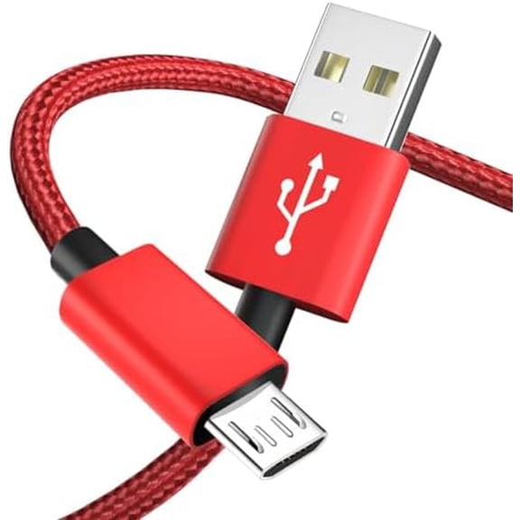Micro USB Cable Android Charger for Amazon Kindle Fire HD 10 8 Tablet - Old Models,PS4 Controller Charging Cord for S7 S6 J7 Edge Phone,Braided USB A to Micro B Wire Replacement 3FT