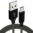 thumbnail image 1 of Micro USB Cable USB 2.0 A-Male to Micro B Cable Fast Charging Cord High Speed USB Durable Android Charger Cable (1 Pack, 6ft), 1 of 6