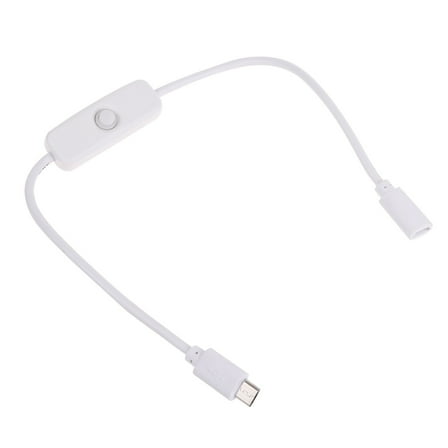 Micro USB Cable with 501 Power Button Convenient Power Supply Extension Cord for and More