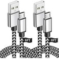 thumbnail image 1 of Micro USB Charging Cable 6FT,2Pack,Android High Speed Charging Cord for Kindle Fire Tablet HDX 7 8 10 4th 5th 6th 7th Nylon Braided Cord Compatible with Samsung Galaxy S7 S6 j7, 1 of 7