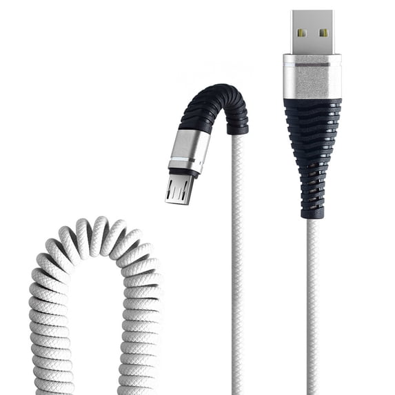 Micro USB Fish Tail Spring Durable Cable Data Fast Charging For Android Phone