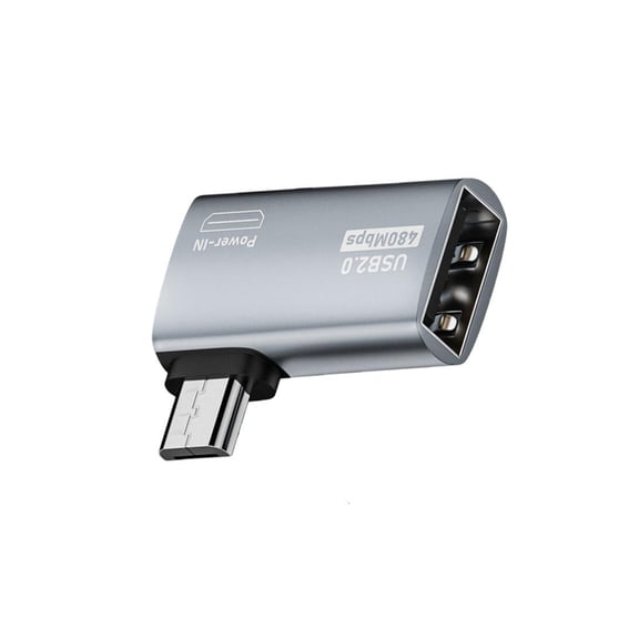 Micro USB Male to USB Female OTG Adapter USB Adapters for Phones and Tablets Convert Micro USB to USB A, Easy to Use
